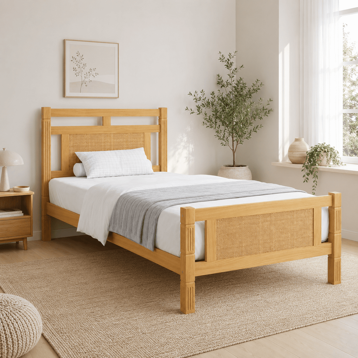 The Cranleigh Rattan Bed - Rattan Piece UK