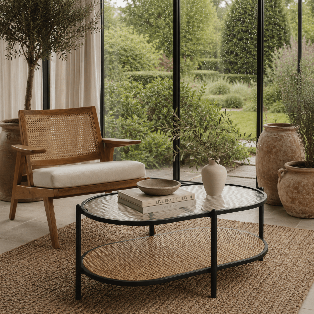 The Dorset Rattan Coffee Table - Coffee Table UK