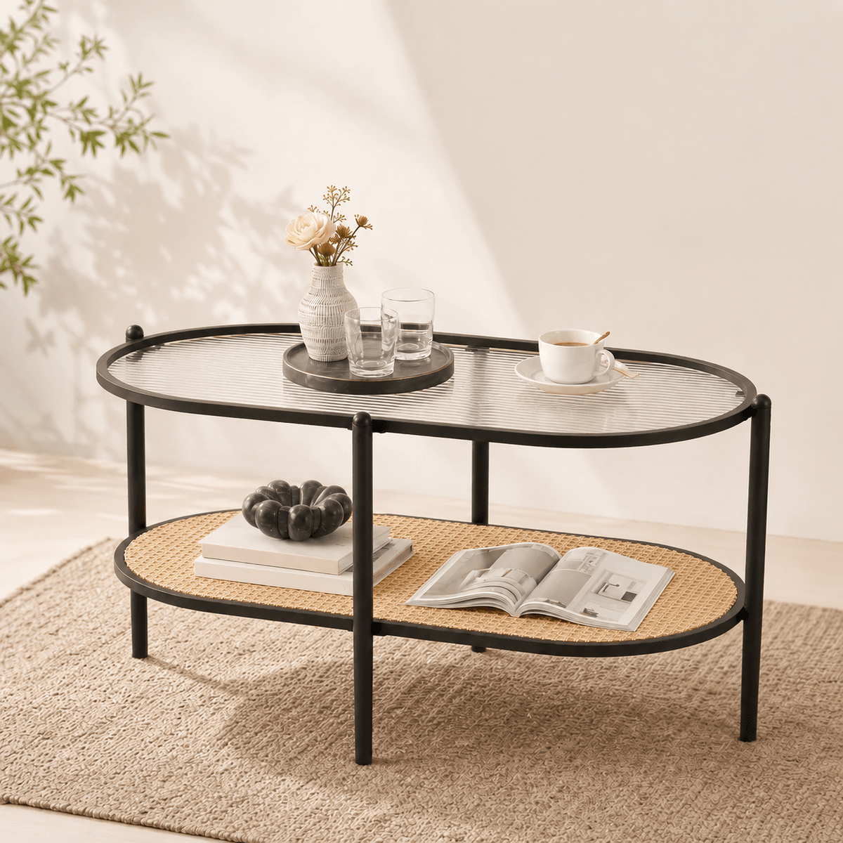 The Dorset Rattan Coffee Table - Coffee Table UK