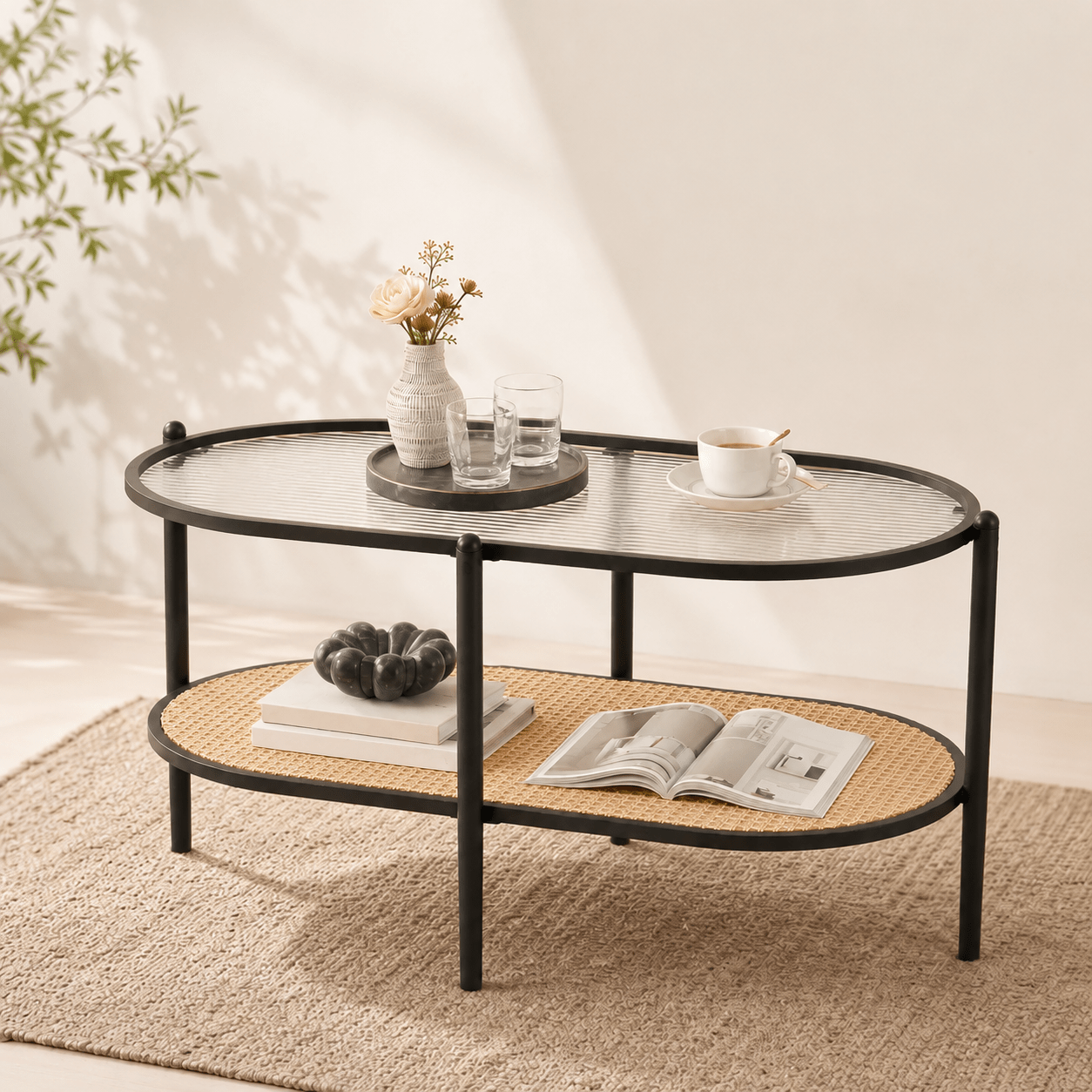 The Dorset Rattan Coffee Table - Coffee Table UK