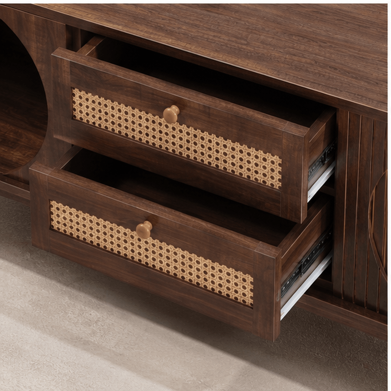 The Ellery Rattan TV Cabinet - Rattan Piece UK