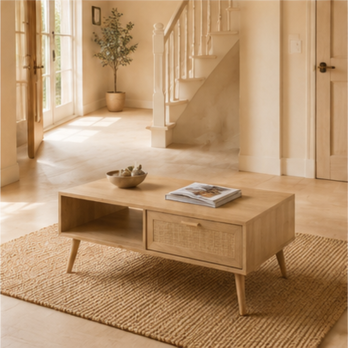 The Foxhall Rattan Coffee Table
