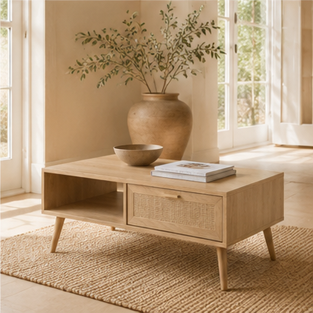 The Foxhall Rattan Coffee Table