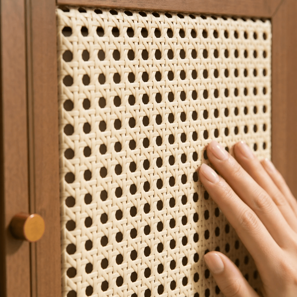 The Harrington Rattan Shoe Cabinet - Shoe Cabinet UK