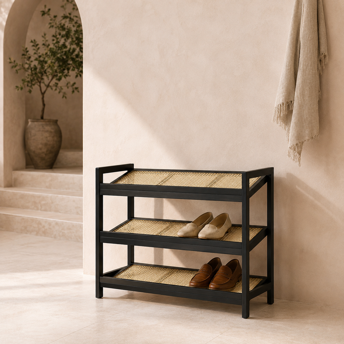 The Larkspur 3-Tier Shoe Rack
