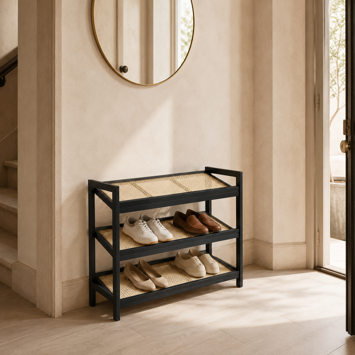 The Larkspur 3-Tier Shoe Rack
