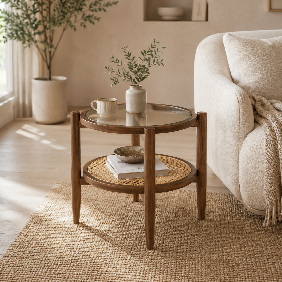 The Melbury Round End Table