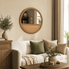 The Rosewood Round Mirror - Round Mirror UK