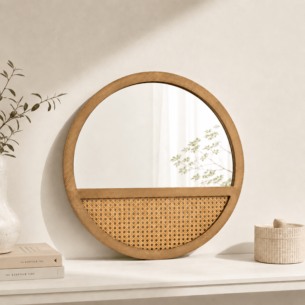 The Rosewood Round Mirror - Round Mirror UK