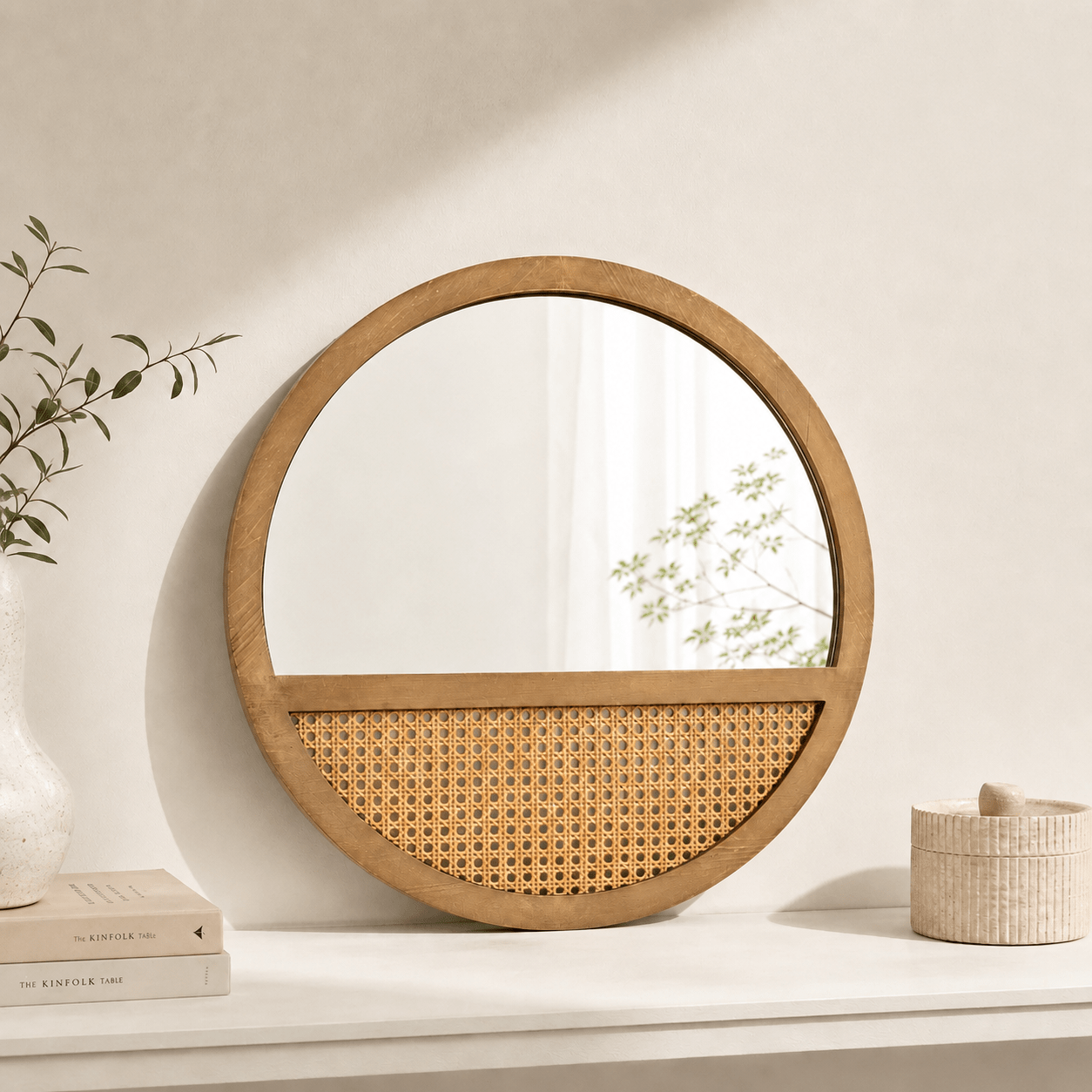 The Rosewood Round Mirror - Round Mirror UK