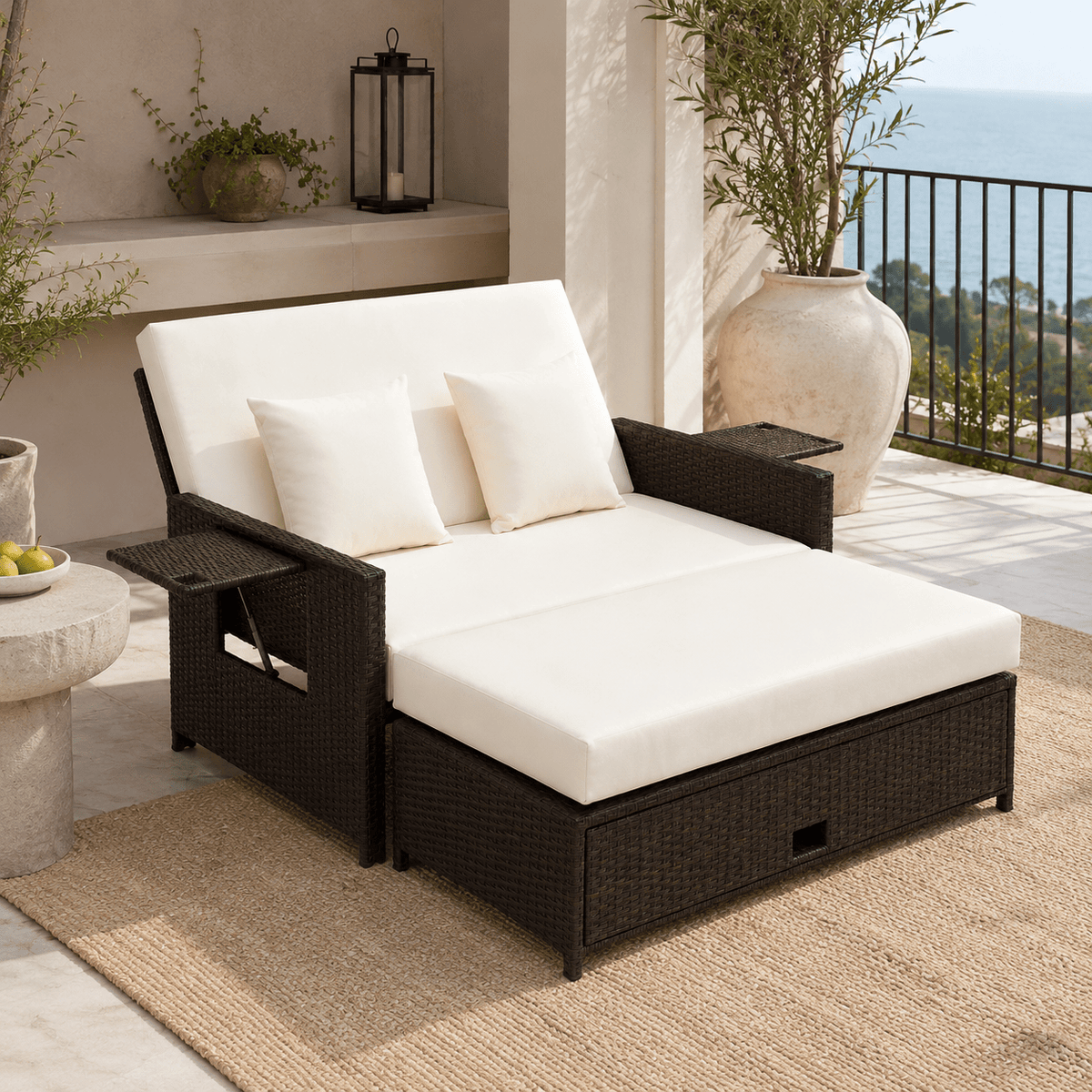 The Selsey Rattan Daybed - Rattan Chair UK