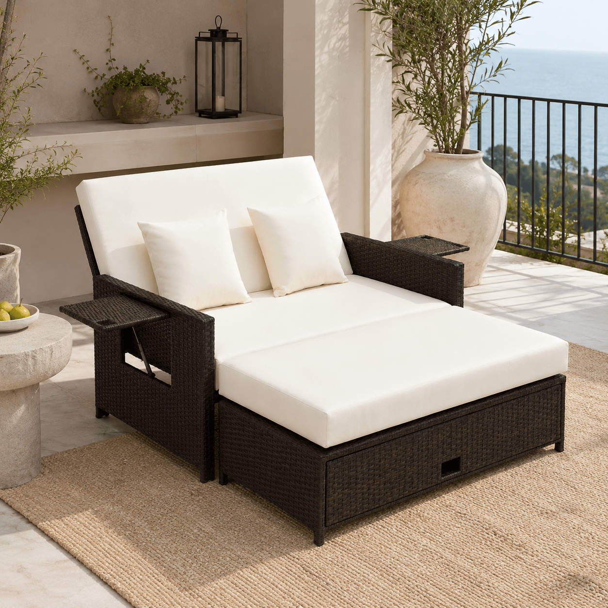 The Selsey Rattan Daybed - Rattan Chair UK
