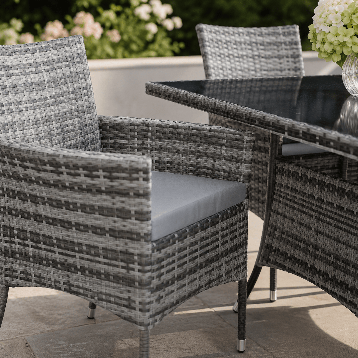 The Sinclair 6-Seat Dining Set - Rattan Set UK