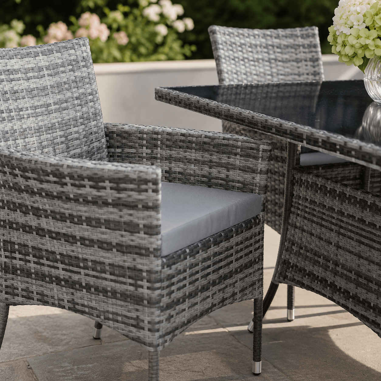 The Sinclair 6-Seat Dining Set - Rattan Set UK