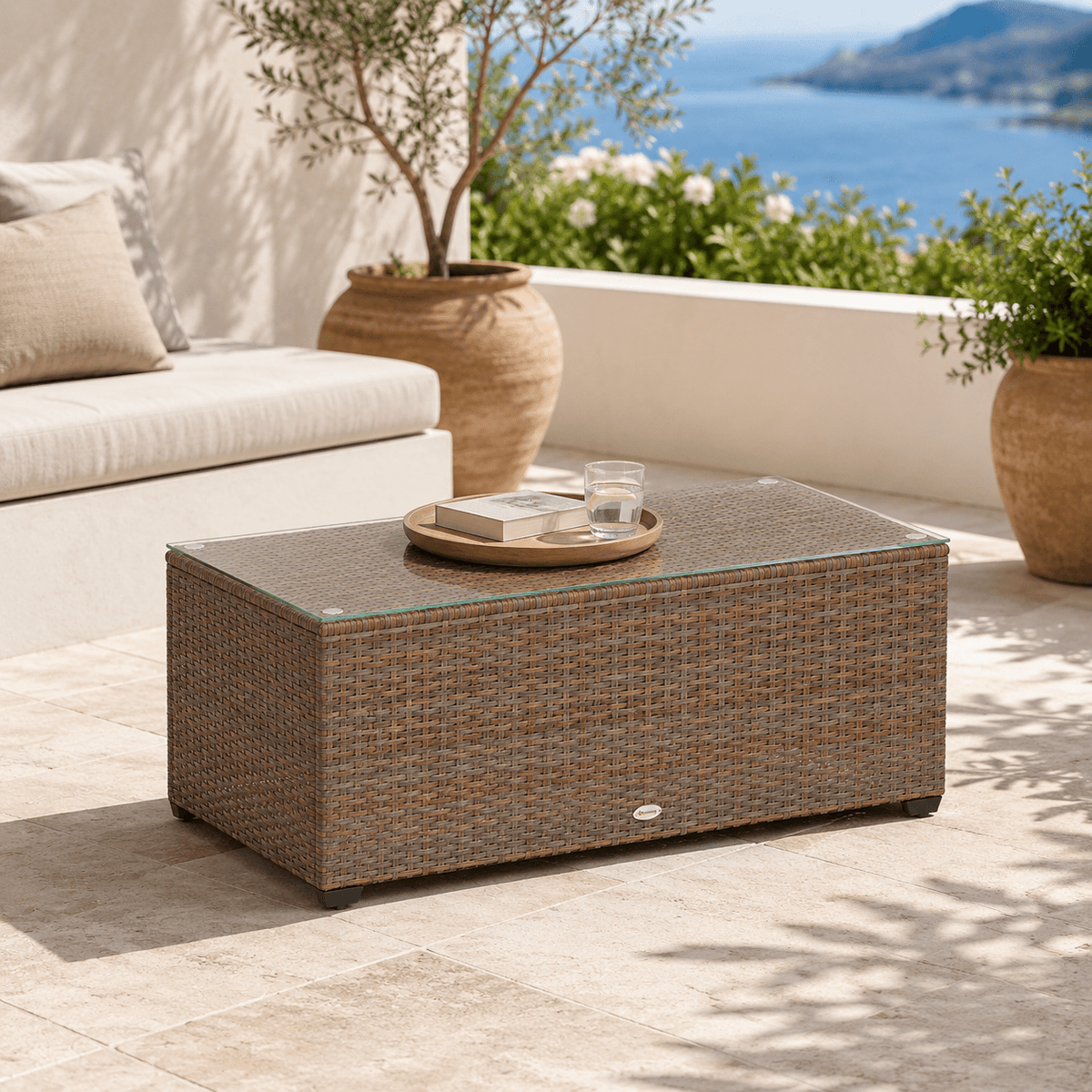 The Tenby Rattan Coffee Table - Rattan Coffee Table UK