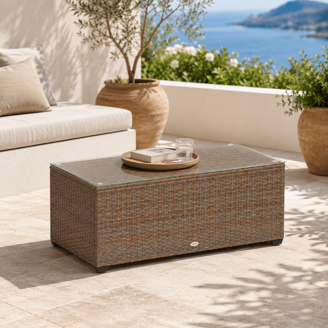 The Tenby Rattan Coffee Table - Rattan Coffee Table UK