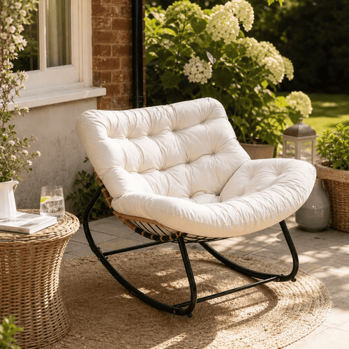 The Thornwood Rattan Rocker - Rocking Chair UK