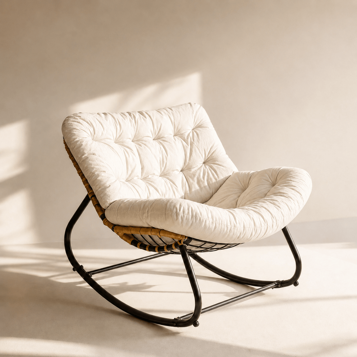 The Thornwood Rattan Rocker - Rocking Chair UK