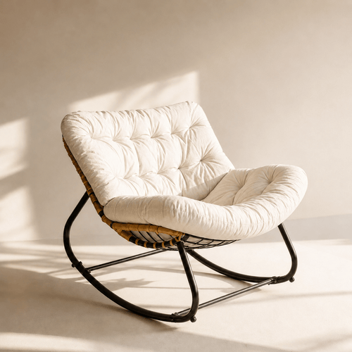 The Thornwood Rattan Rocker - Rocking Chair UK