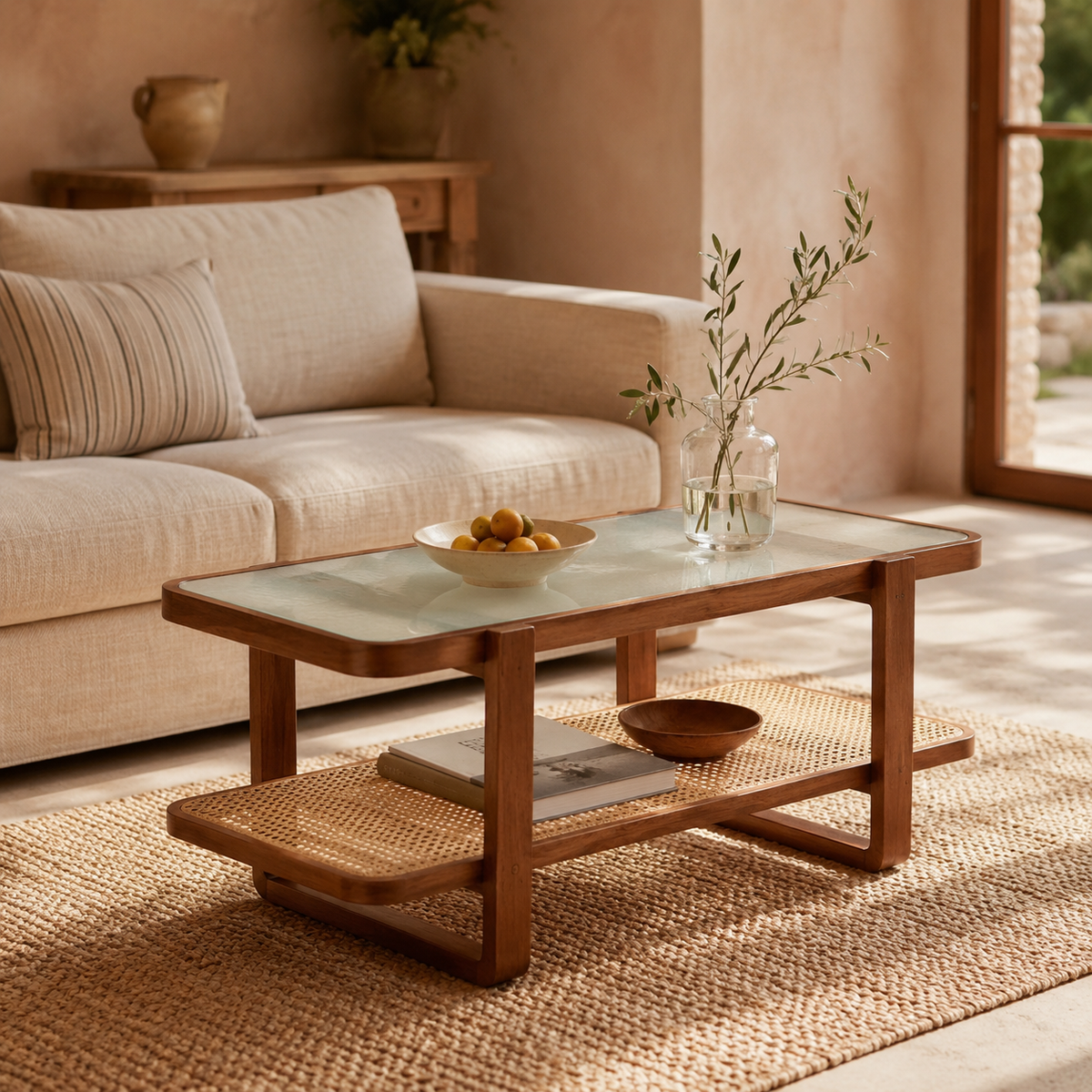 The Waverley Glass Coffee Table