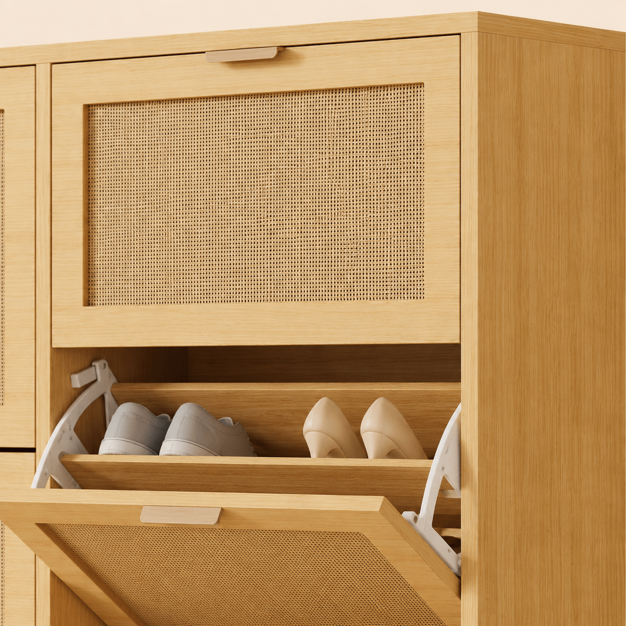 The Wexford Rattan Shoe Cabinet - Rattan shoe cabinet UK