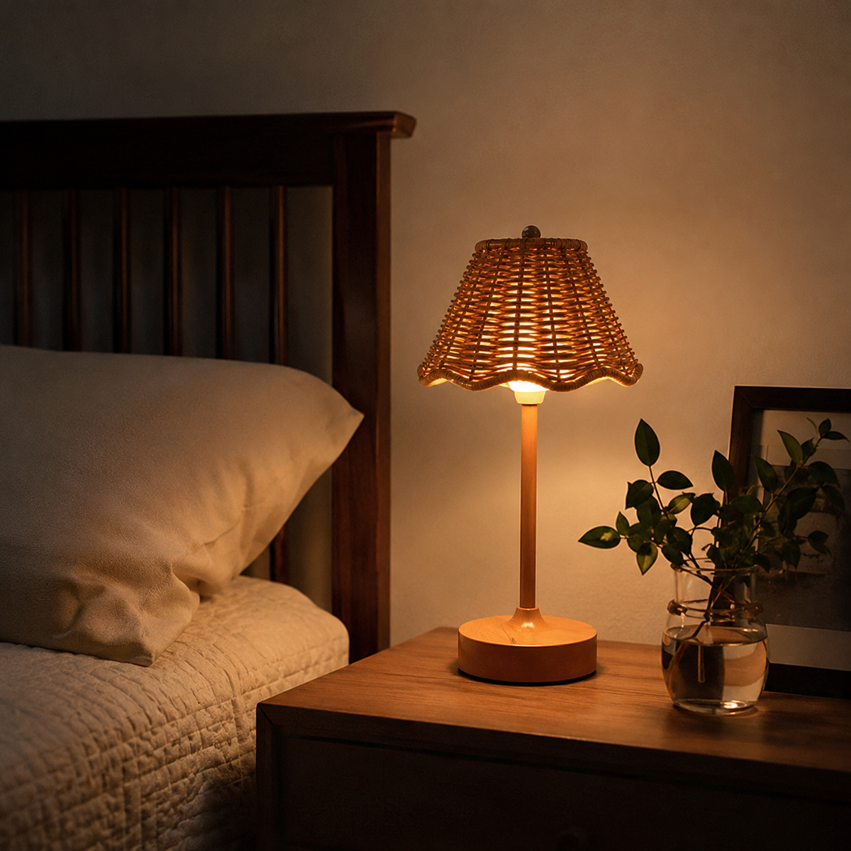 The Wilton Rattan Lamp